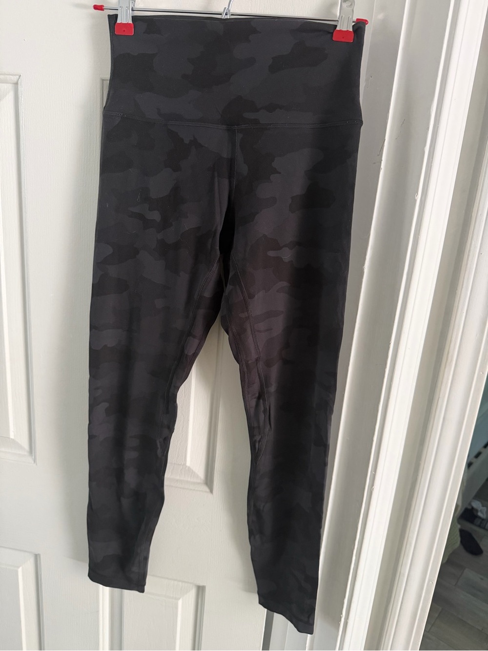 Lululemon Align High Rise Leggings Heritage Camo Black Grey Size 6